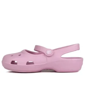Sandálias clássicas Crocs pequenas cor-de-rosa
