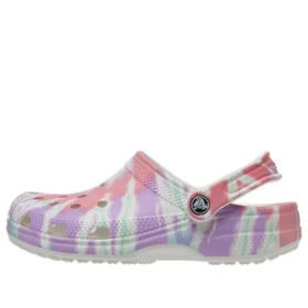 Sandálias Crocs clássicas tipo Clogs, com padrão de crocodilo, sapatos rasos, desportivas e coloridas em azul