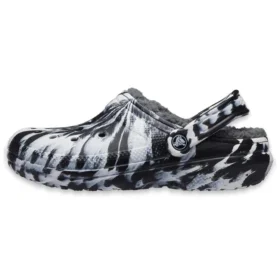 Sandálias de exterior Classic Lined Clog «Marbled White Black»