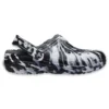 Sandálias de exterior Classic Lined Clog «Marbled White Black»