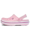 Sandálias de praia Crocband unissexo rosa e roxo
