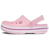 Sandálias de praia Crocband unissexo rosa e roxo