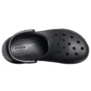 Sandálias Small Whale Retro Crocs com sola grossa, pretas