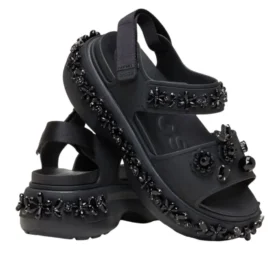 Sandálias Soho “Black” da Crocs x Simon Rocha