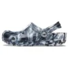 Sandálias unissexo Beach Marbled pretas e brancas «Black White»