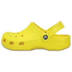 Sandálias unissexo clássicas Crocs Beach em amarelo vivo