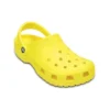 Sandálias unissexo clássicas Crocs Beach em amarelo vivo