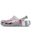 Sandálias unissexo desportivas casuais de sapatos rasos para atividades ao ar livre Coca-Cola x Crocs Crossover Light X, cinzentas