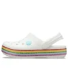 Sapatos Crocband Rainbow «Branco Multicolorido»