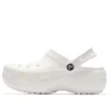Sapatos de praia retro Classic Clog Clouds, brancos