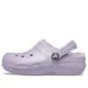 Sapatos infantis: Classic Lined Clogs com Glitter «Roxo»