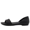 Sapatos rasos D’Orsay com enfeites Lina «preto»