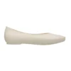 Sapatos rasos de bico fino Brooklyn «Branco creme»