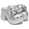 Siren Metallic Bow Clogs «Silver» Siren Metallic Bow Clogs «Silver»