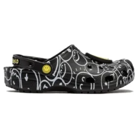 Smiley World Classic Clogs «Preto Branco Amarelo»