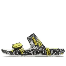 SmileyWorld x Classic Sandal «Preto e Branco»