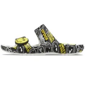 SmileyWorld x Classic Sandal «Preto e Branco»