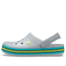 Tiras Crocband com fecho de correr «Grey Aqua»