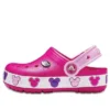 Tiras Crocband Mickey Fun Lab Lights “Rosa Branco”