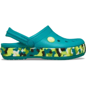 Tênis Crocband Glow Confetti Band Clog para crianças