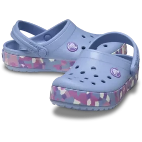 Tênis Crocband Glow Confetti Band Clog para crianças